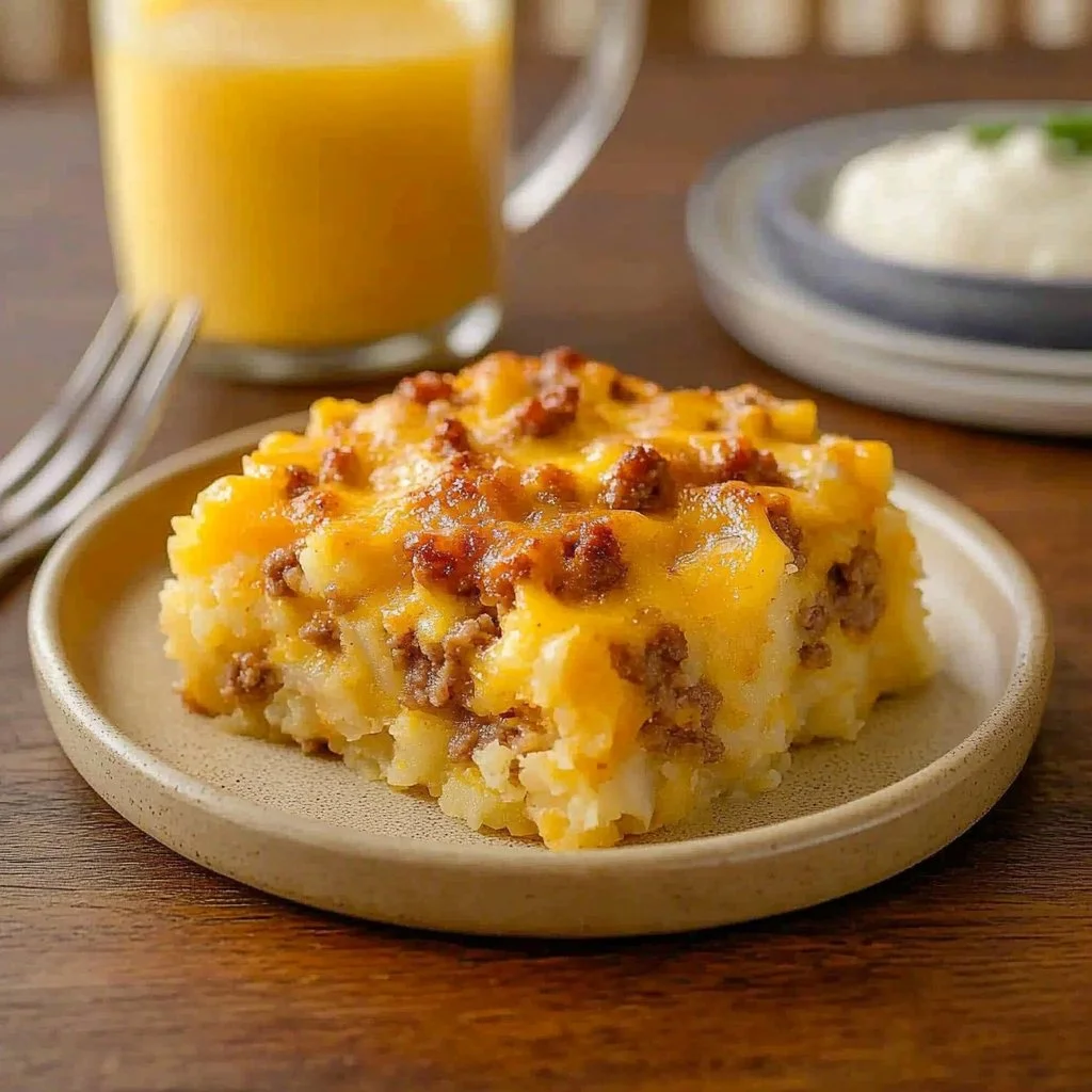 Breakfast Sausage and Hash Brown Casserole