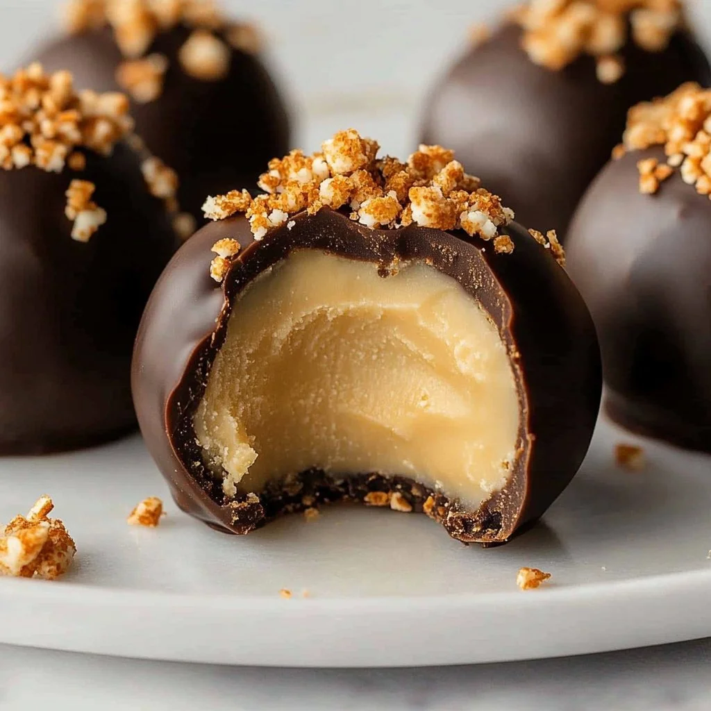 Caramel Crunch Butterfinger Truffles