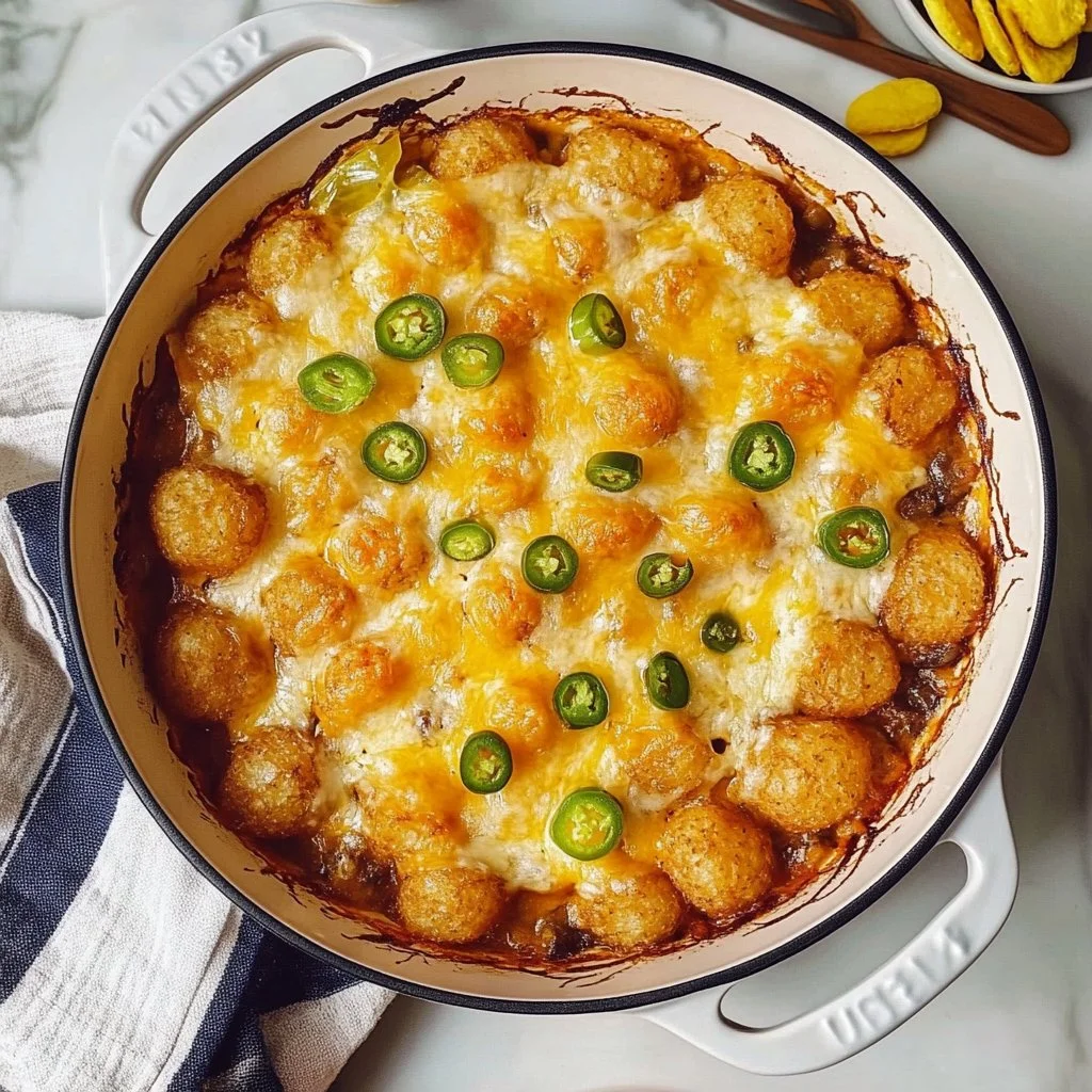 Cheeseburger Tater Tot Casserole