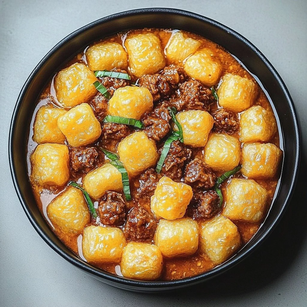 Cheesy Beef and Tots Casserole