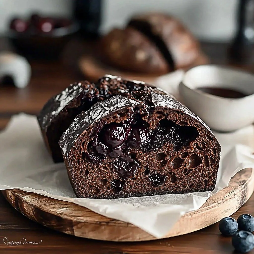 Chocolate Cherry Sourdough Bread