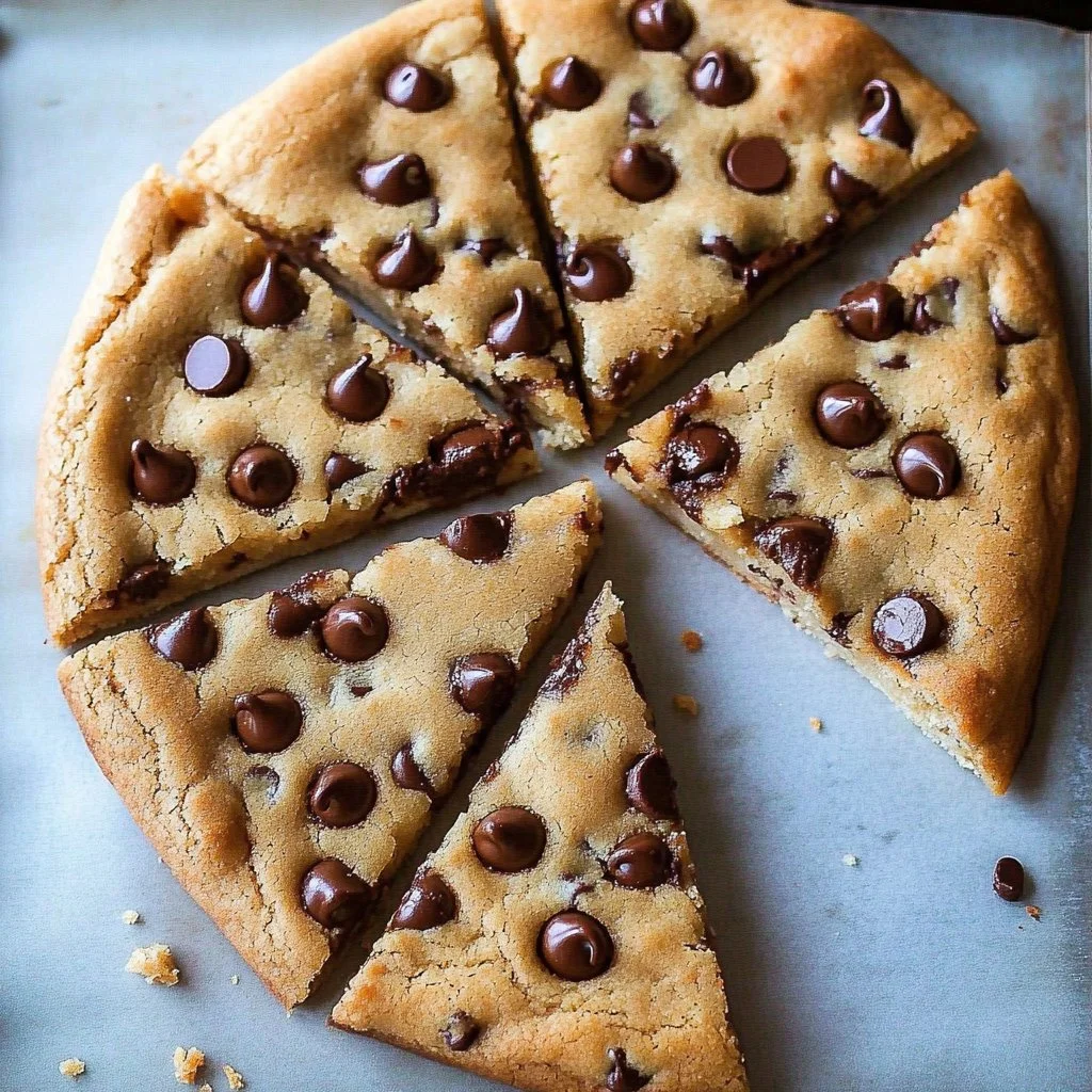 Chocolate Chip Cookie Pizza