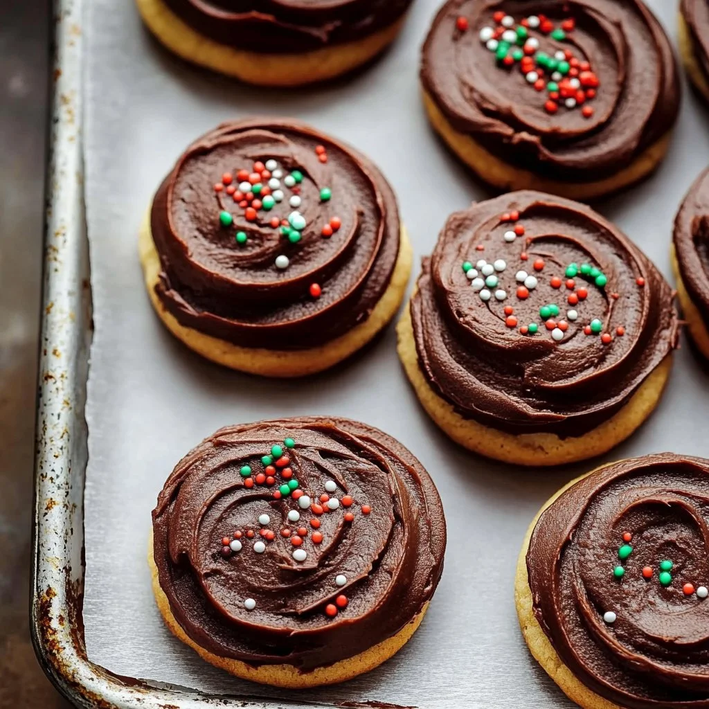 Chocolate Frosted Cookies