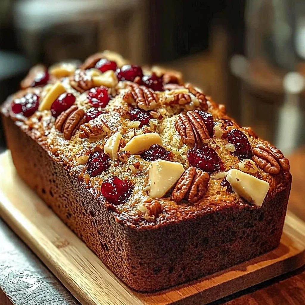 Cranberry-Pecan Cream Cheese Bread