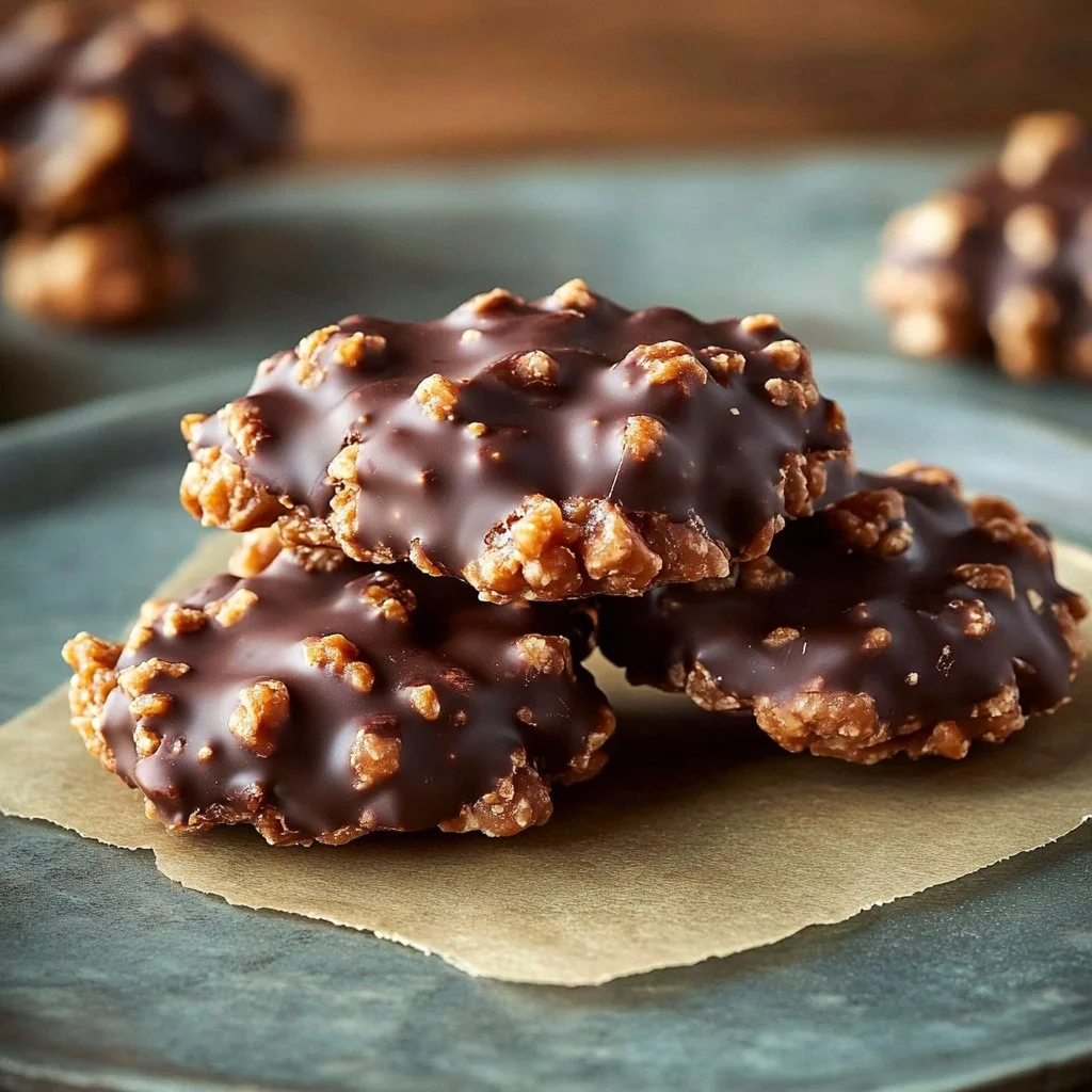 Creamy Chocolate & Peanut Butter No-Bake Clusters