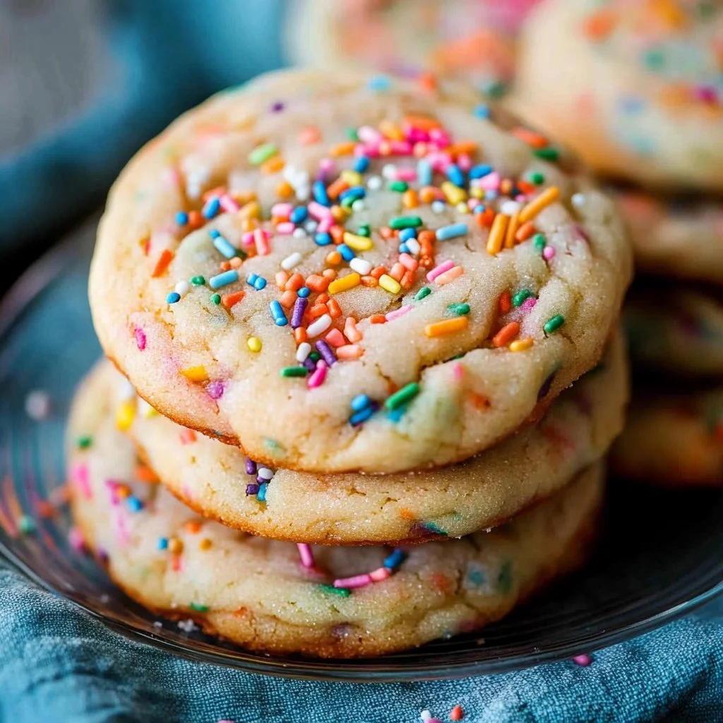Drop Style Sprinkle Sugar Cookies