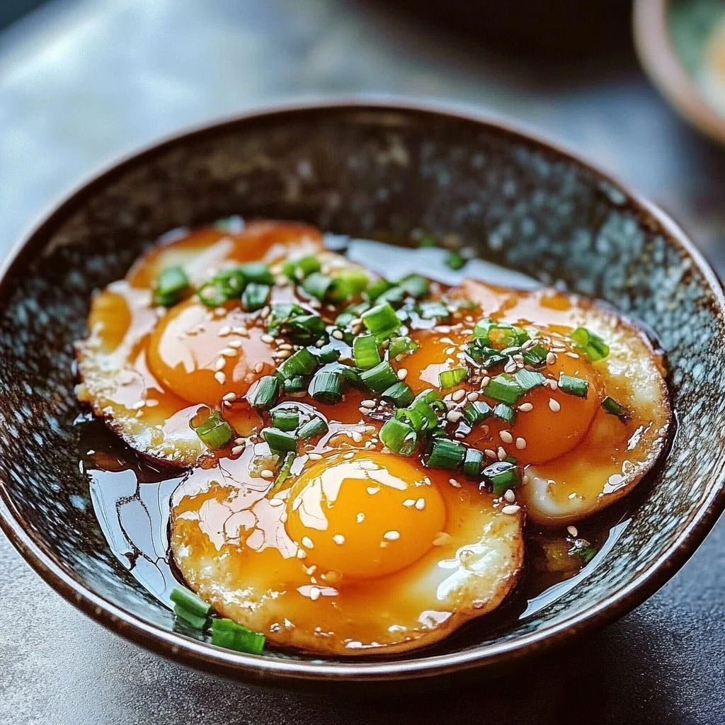 Eggs with Soy Sauce and Honey Glaze