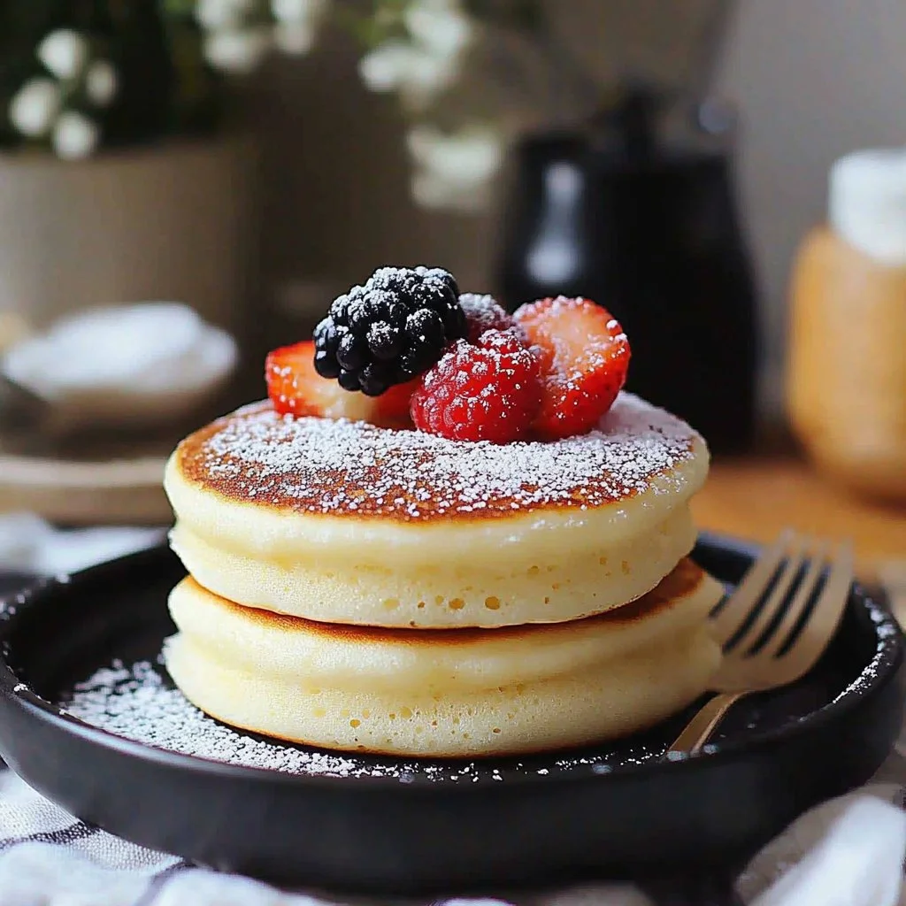 Fluffy Japanese Soufflé Pancakes