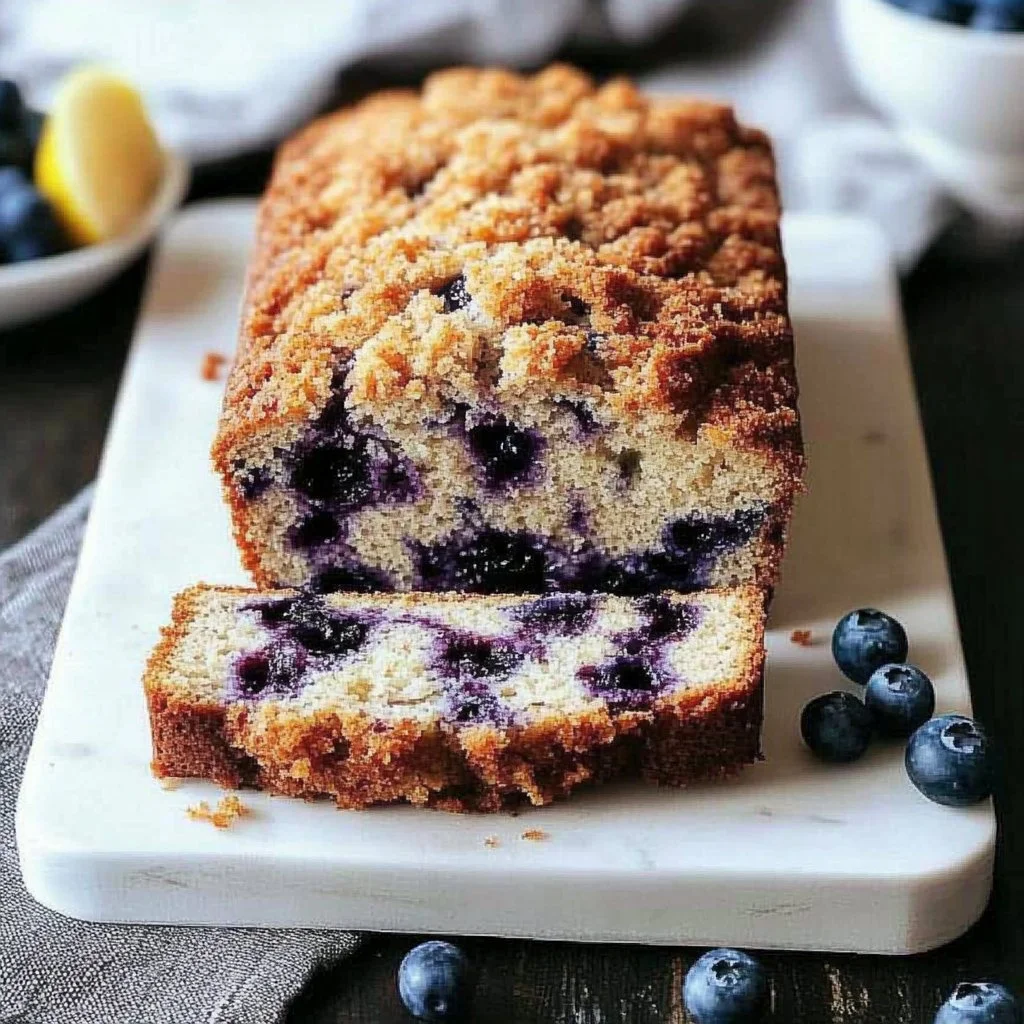 Gluten-Free Blueberry Yogurt Loaf