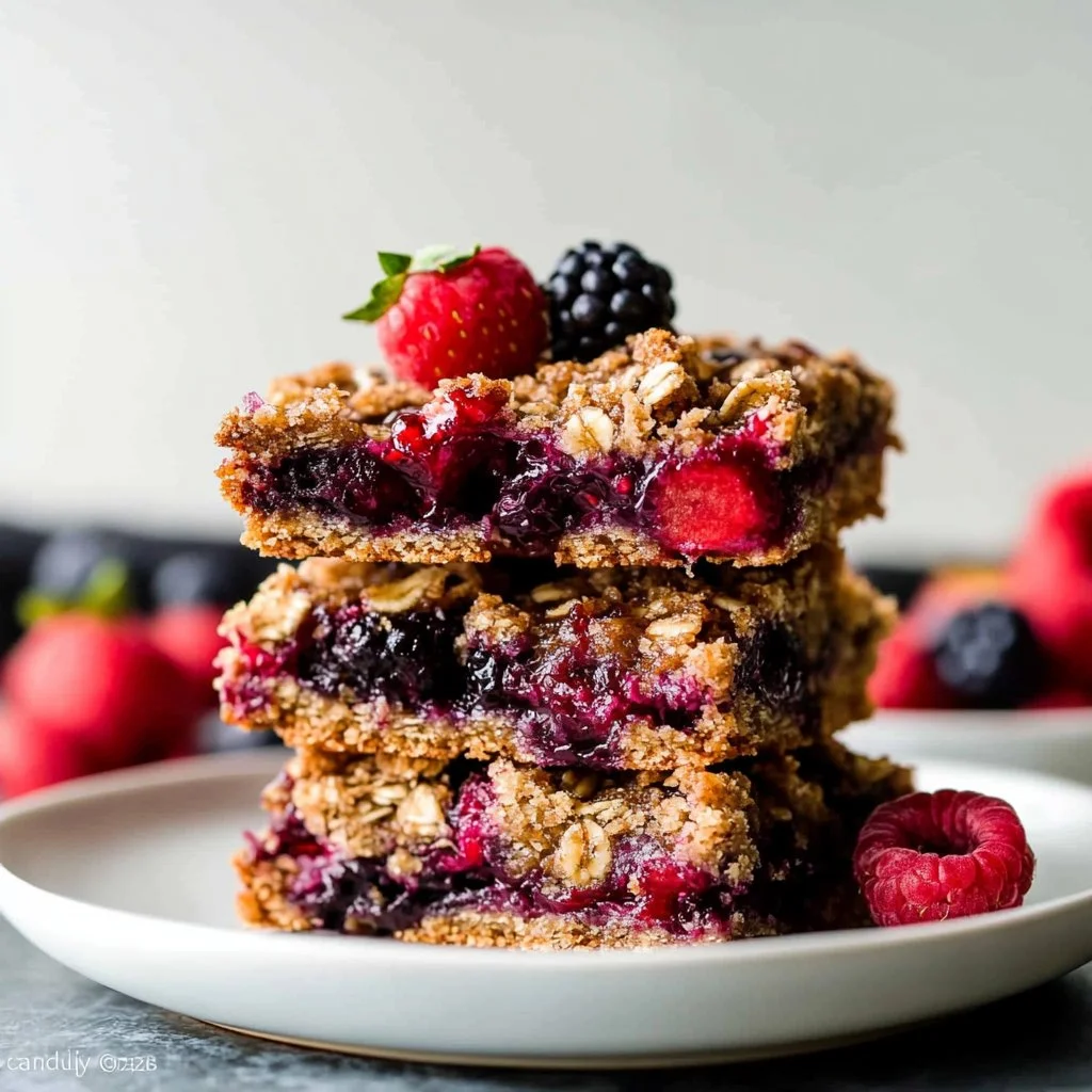 Healthy Berry Streusel Bars