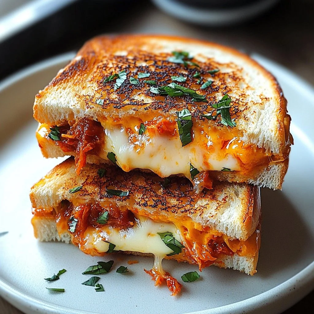 Kimchi Grilled Cheese Sandwich
