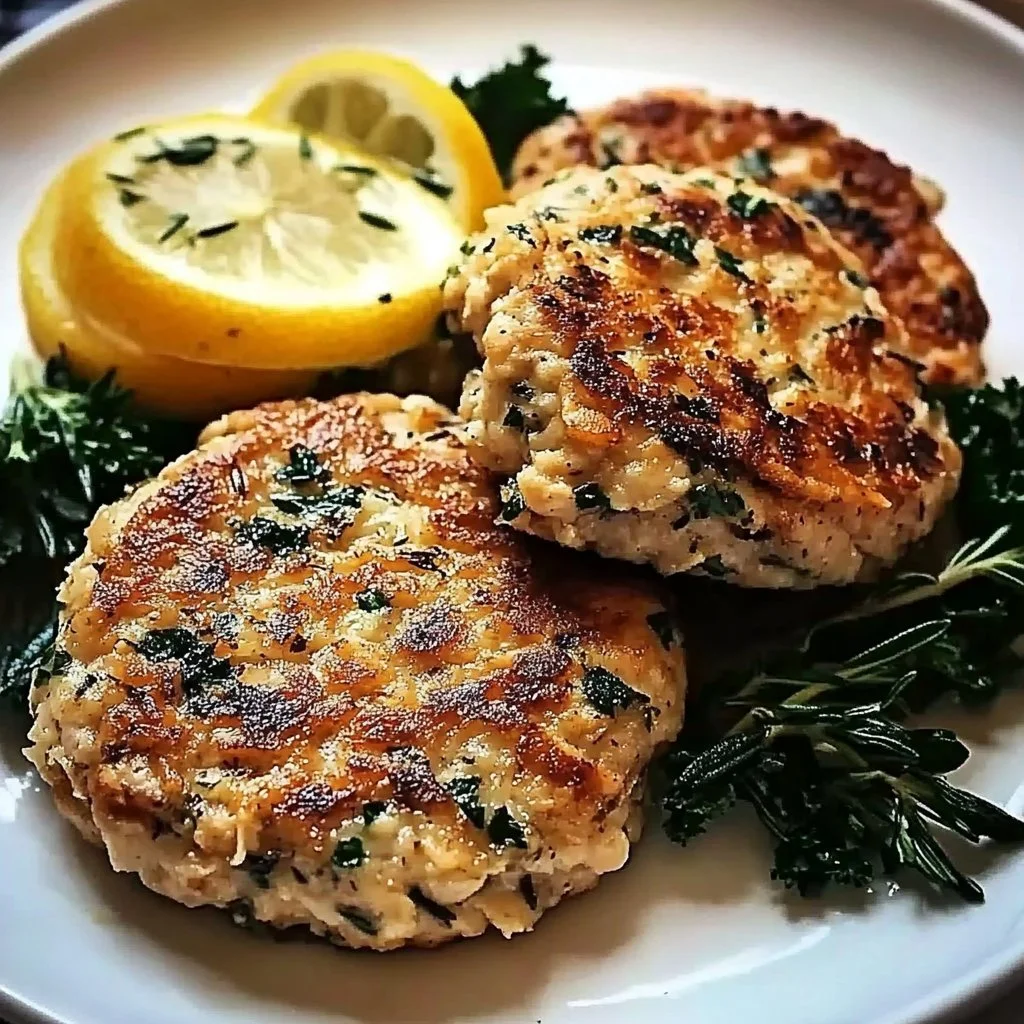 Lemon Rosemary Chicken Patties