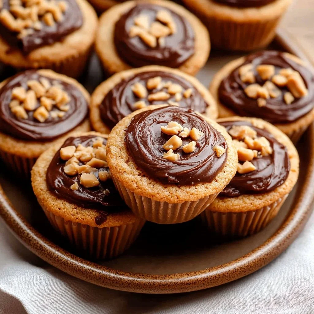 Peanut Butter Fudge Puddles Cookie Cups