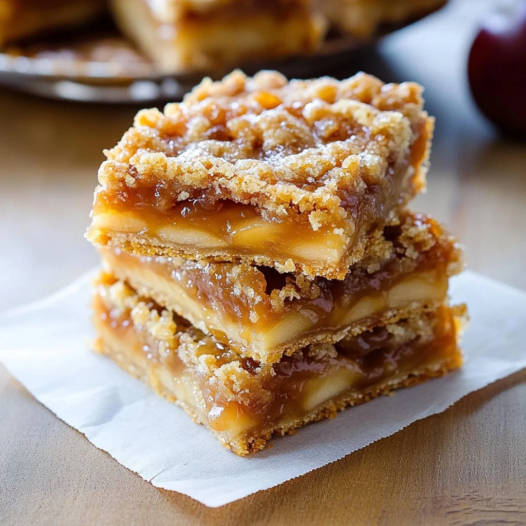 Salted Caramel Apple Pie Bars