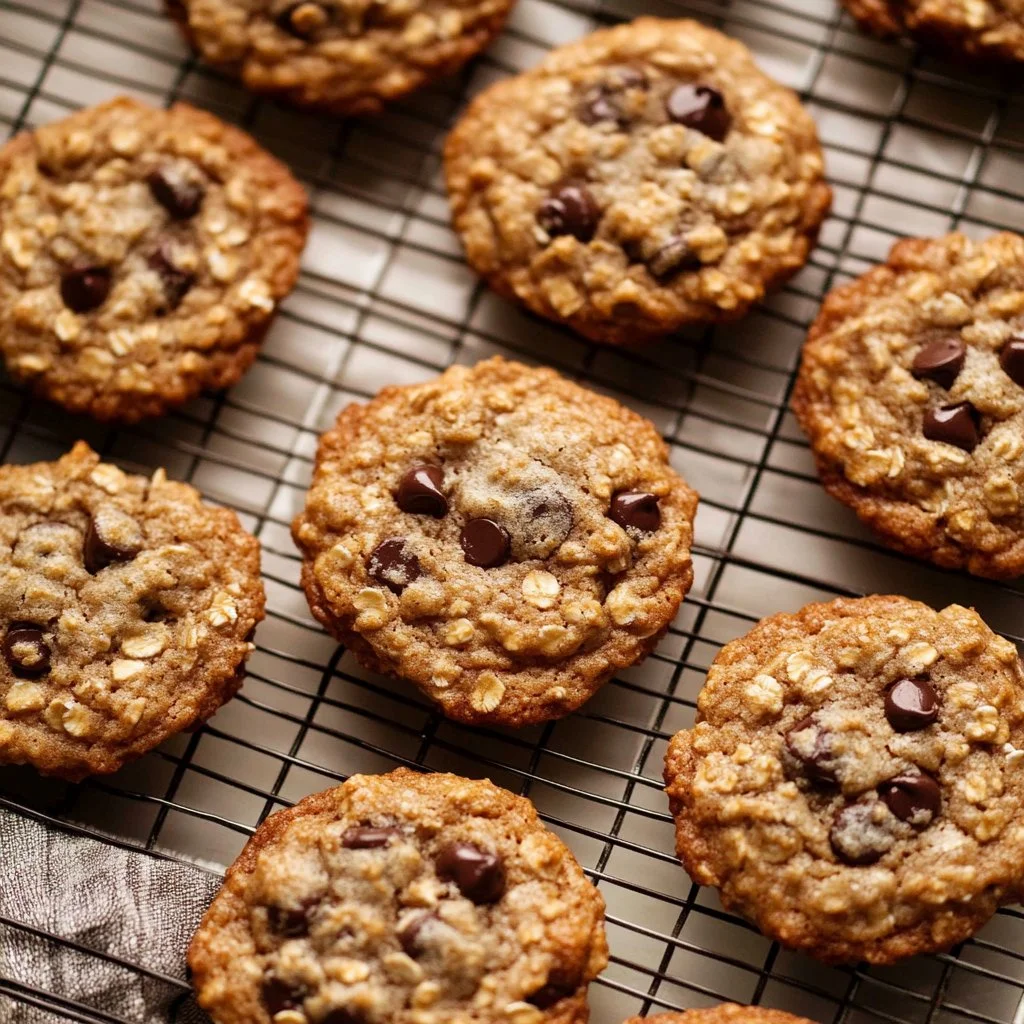 Soft & Chewy Oatmeal Chocolate Chip Cookies