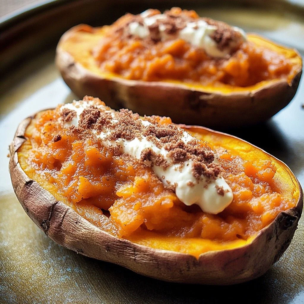Twice Baked Sweet Potatoes