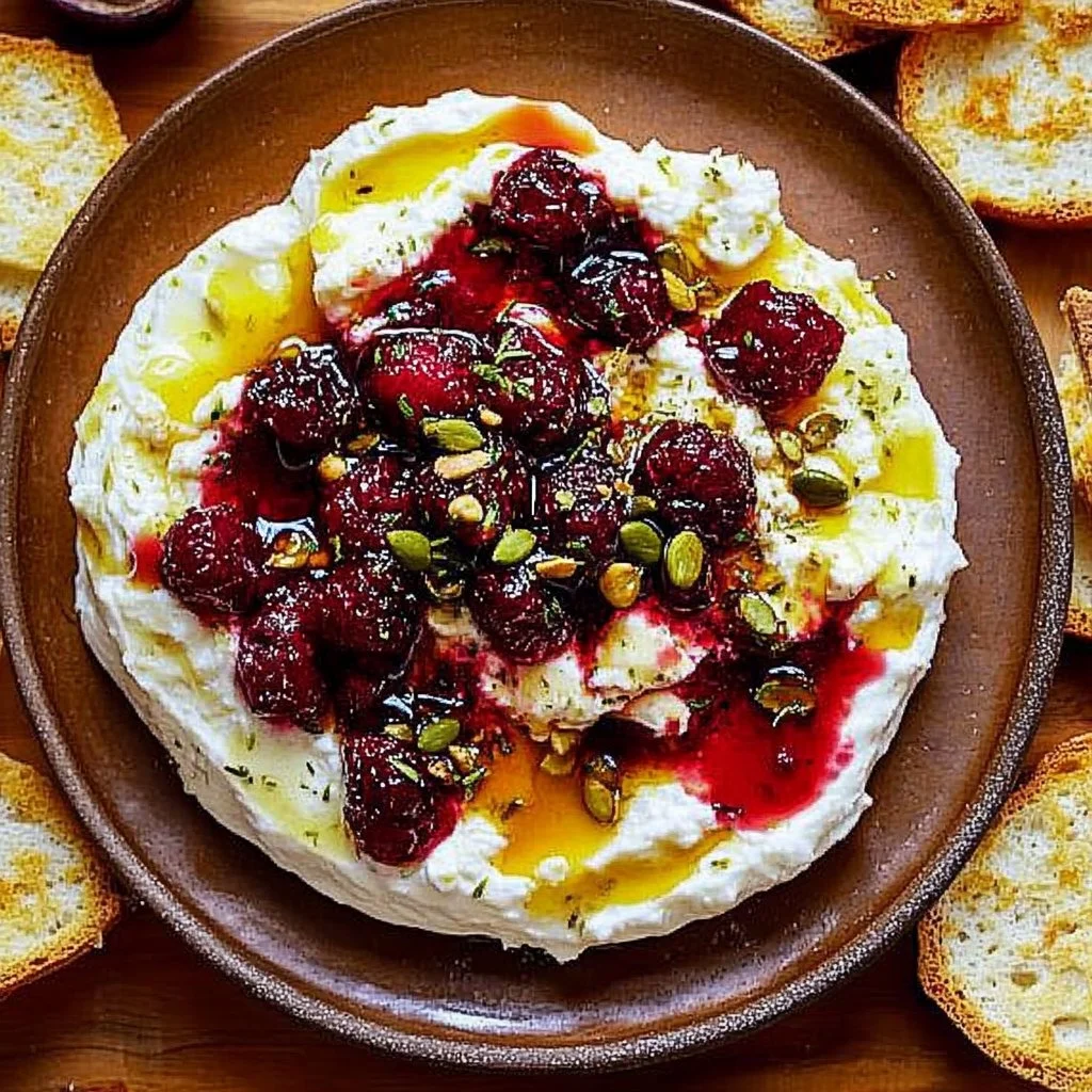 Cranberry Whipped Feta Dip