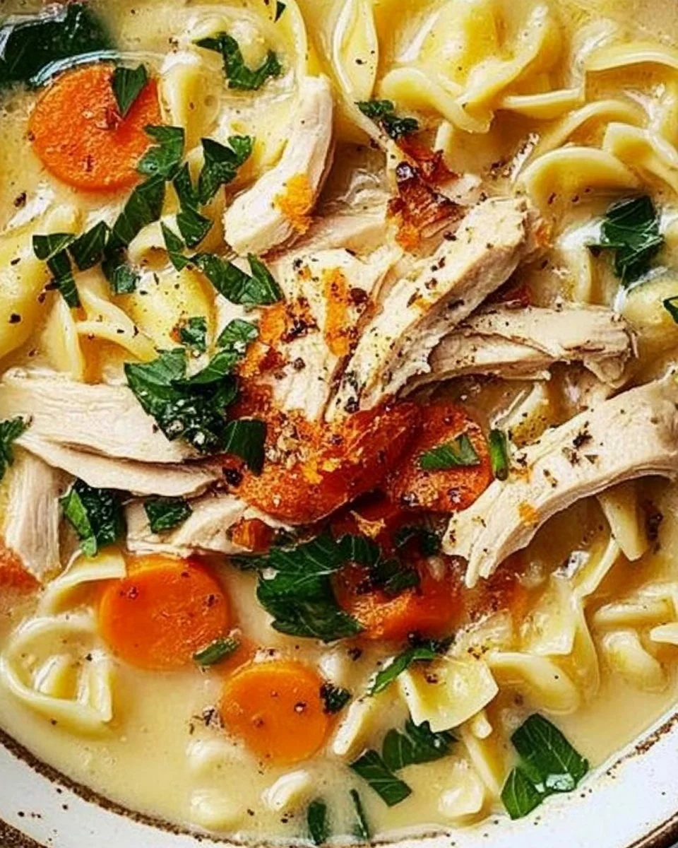 Creamy Chicken Pasta Soup