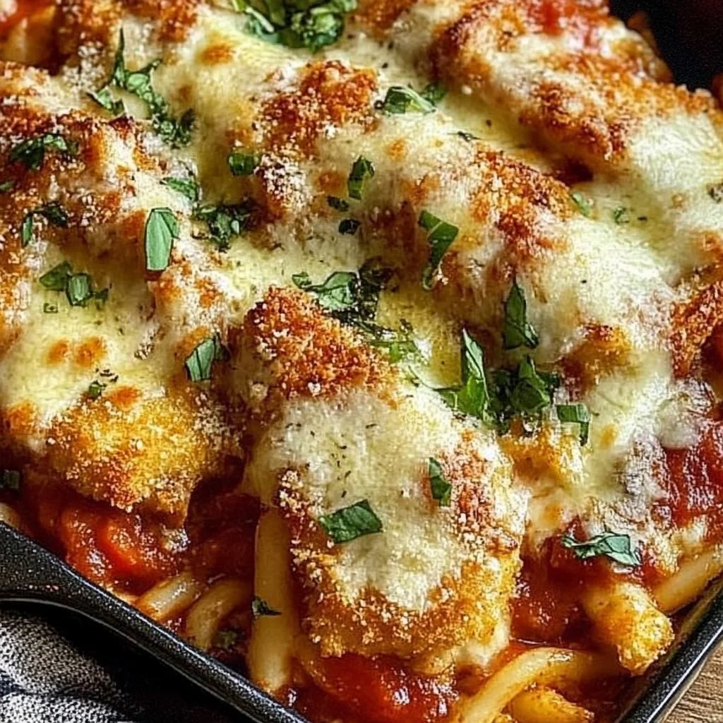 Crispy Chicken Parmesan Casserole