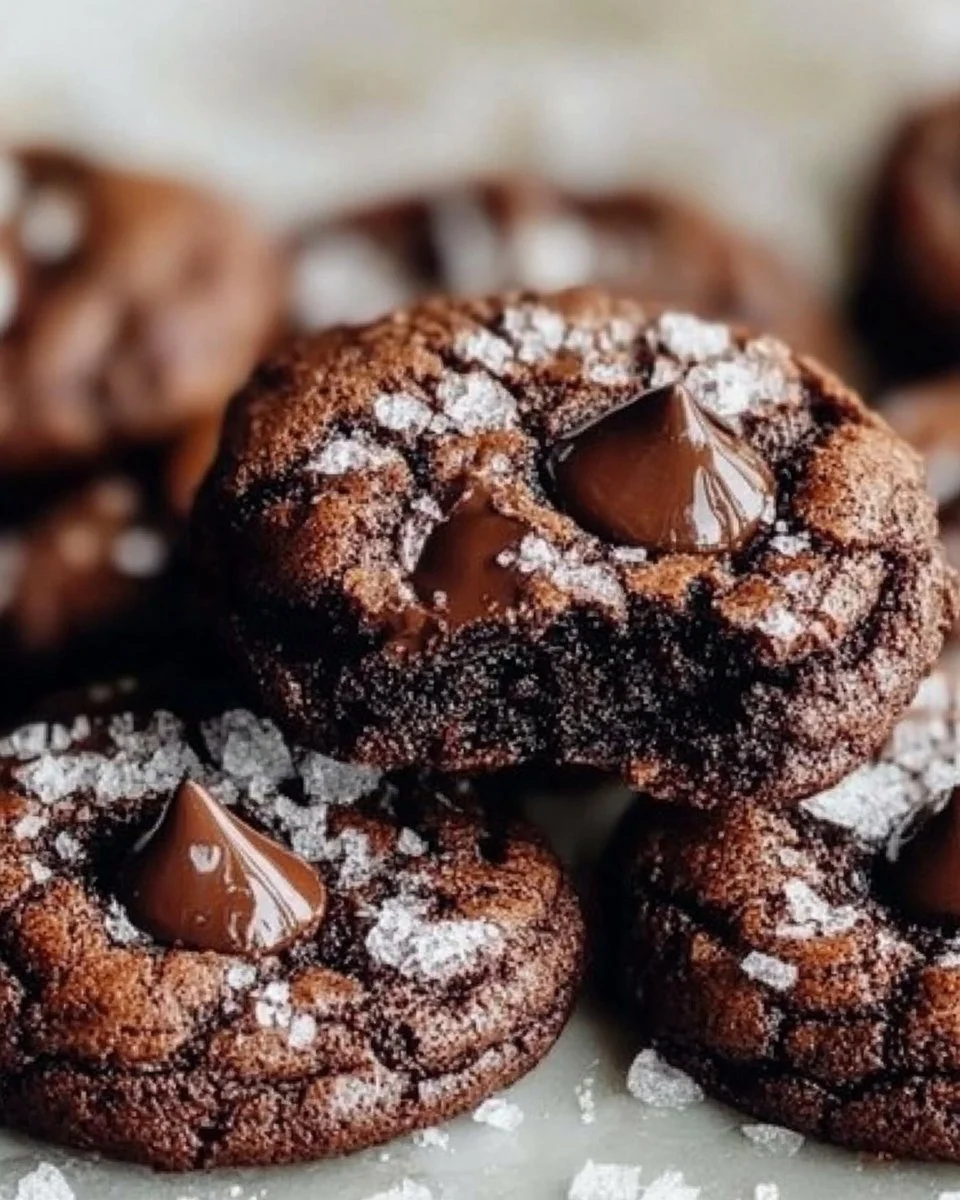 Fudgy Chocolate Lava Cookies