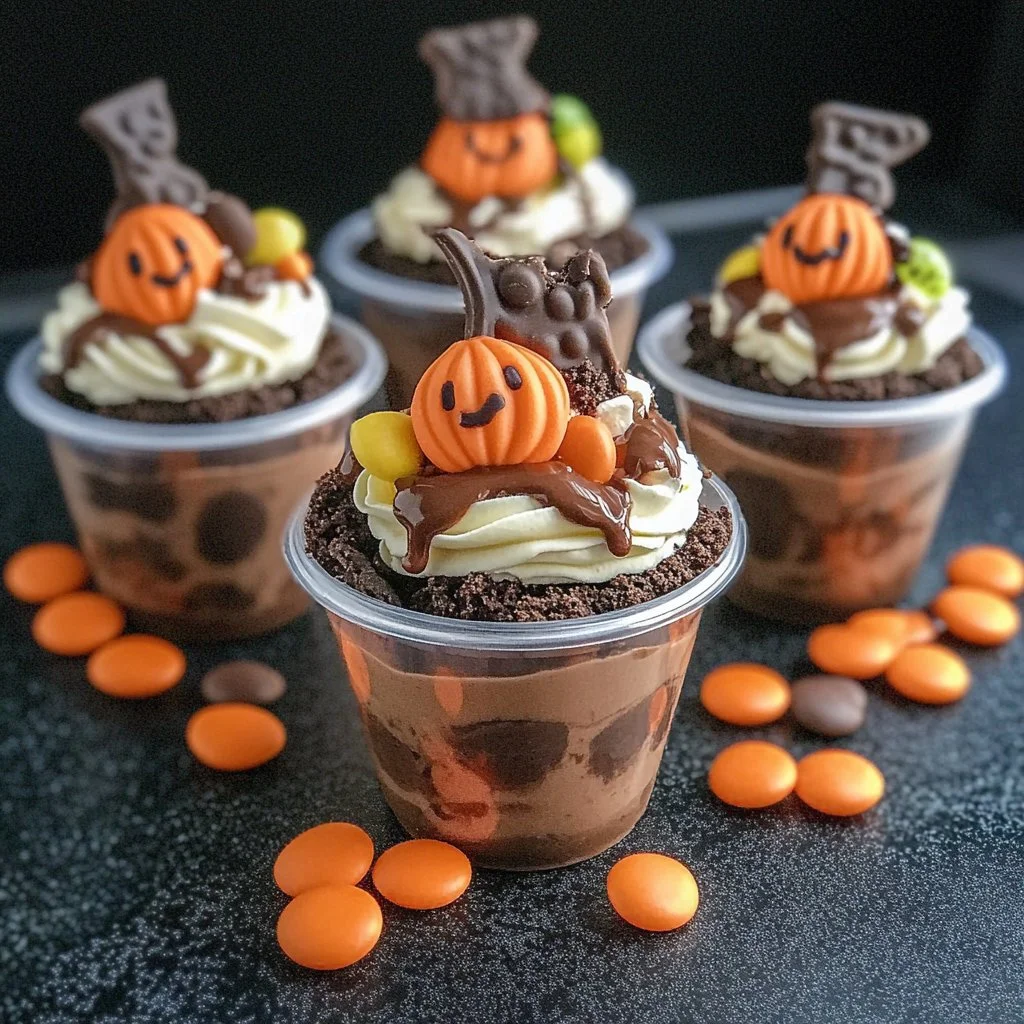 Fun Halloween Dirt Cups