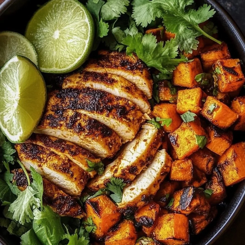 Grilled Chicken & Sweet Potato Bowl