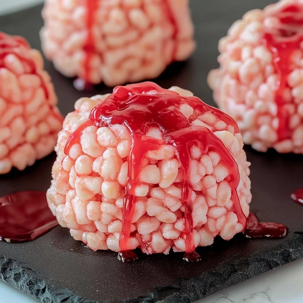 Marshmallow Rice Bubbles Halloween Brains