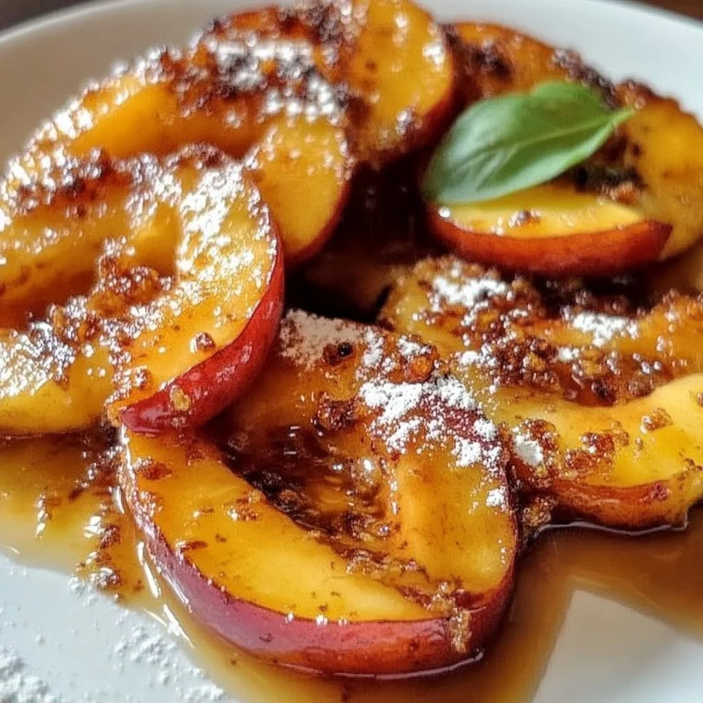 Pan Fried Peaches