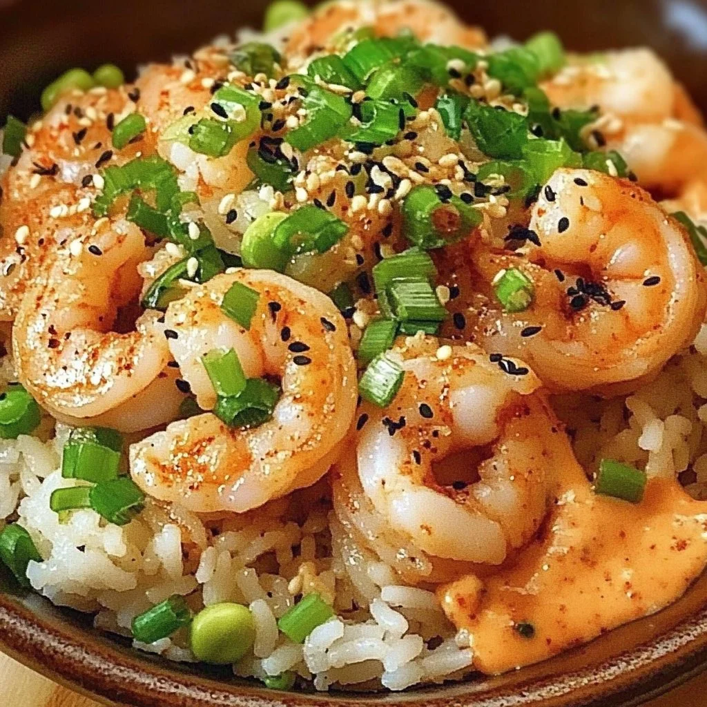 Shrimp Rice Bowls with Spicy Mayo