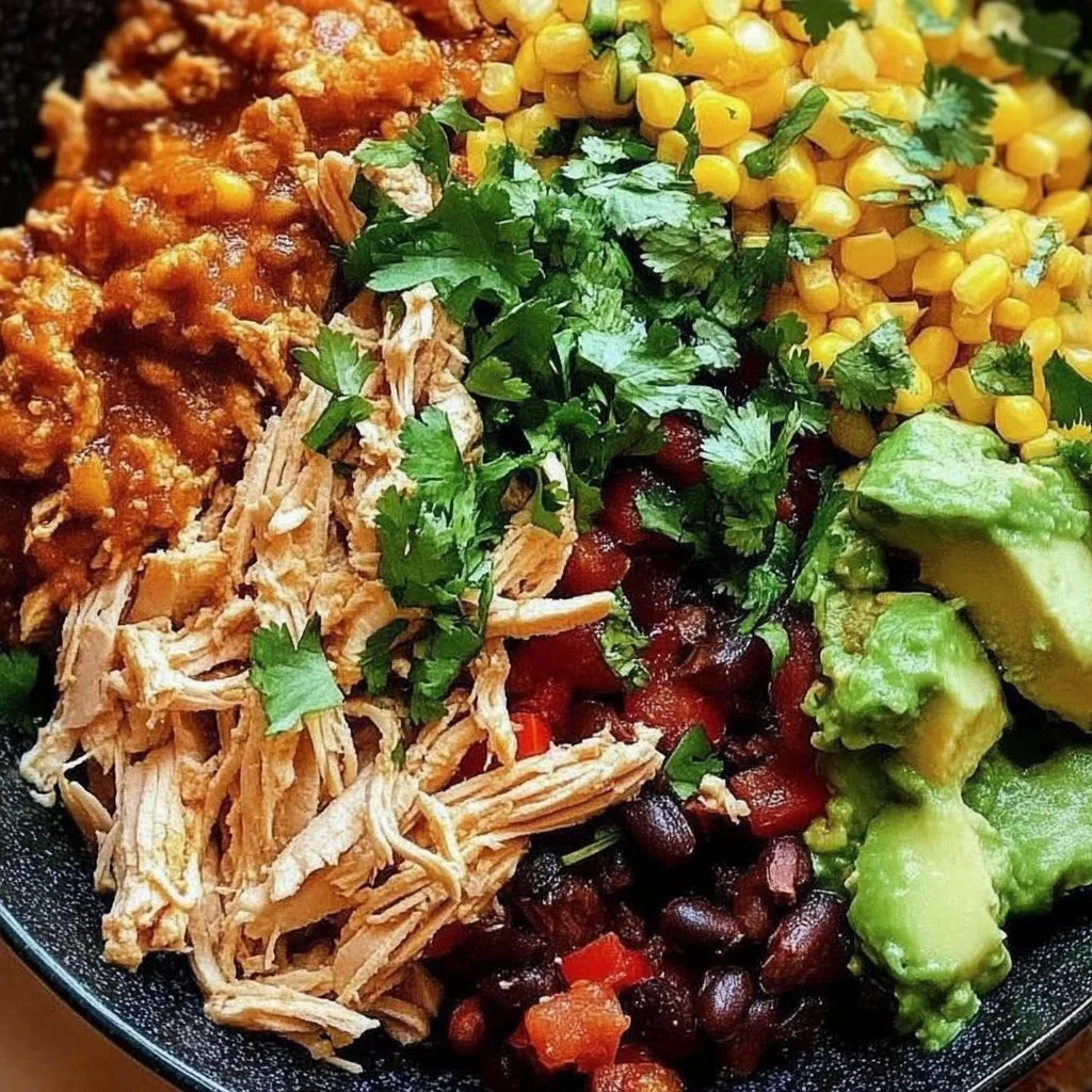 Slow Cooker Chicken Burrito Bowl