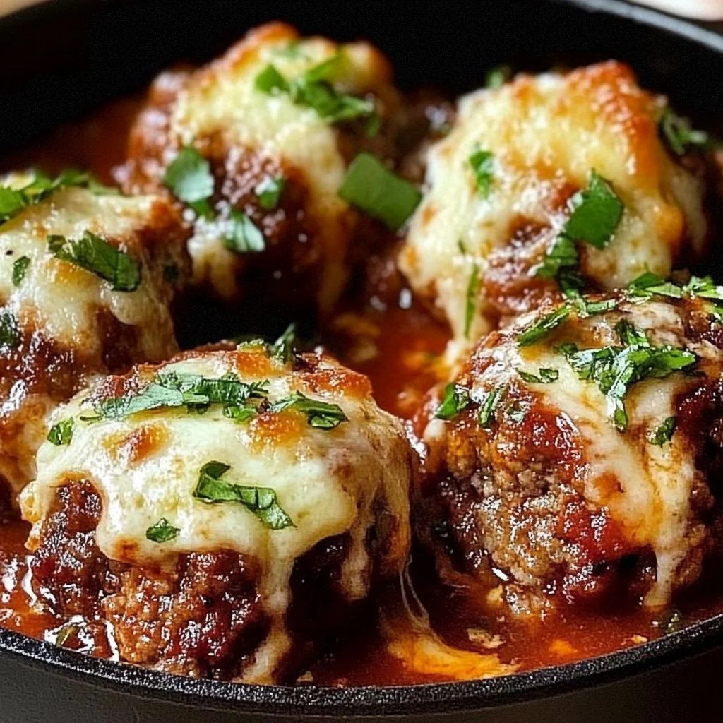 Stuffed Meatballs with Mozzarella Cheese