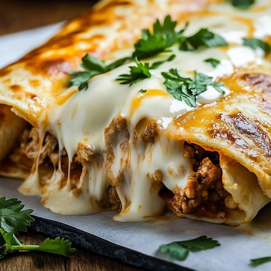 Cheesy Garlic Chicken Wraps