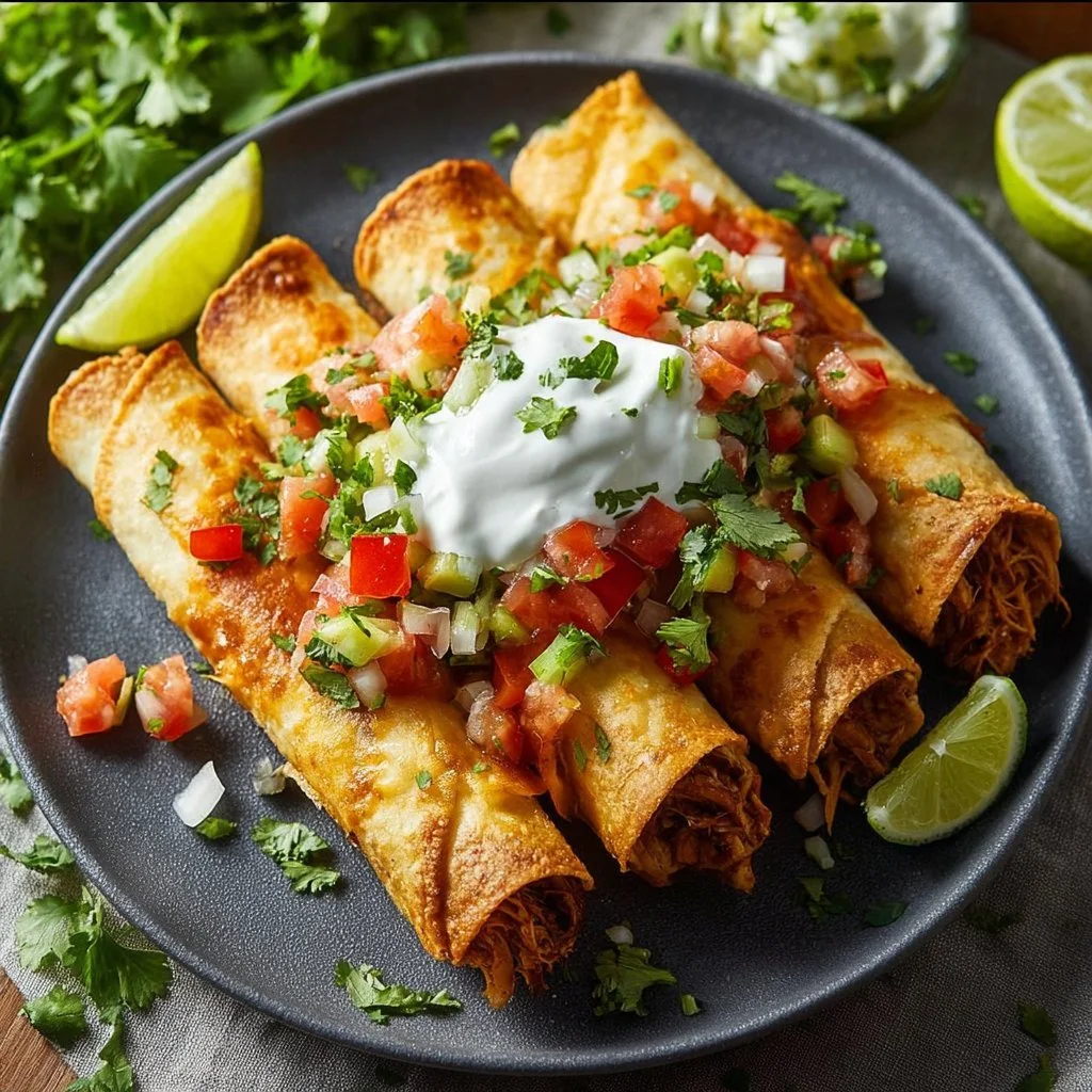 Easy Homemade Chicken Taquitos