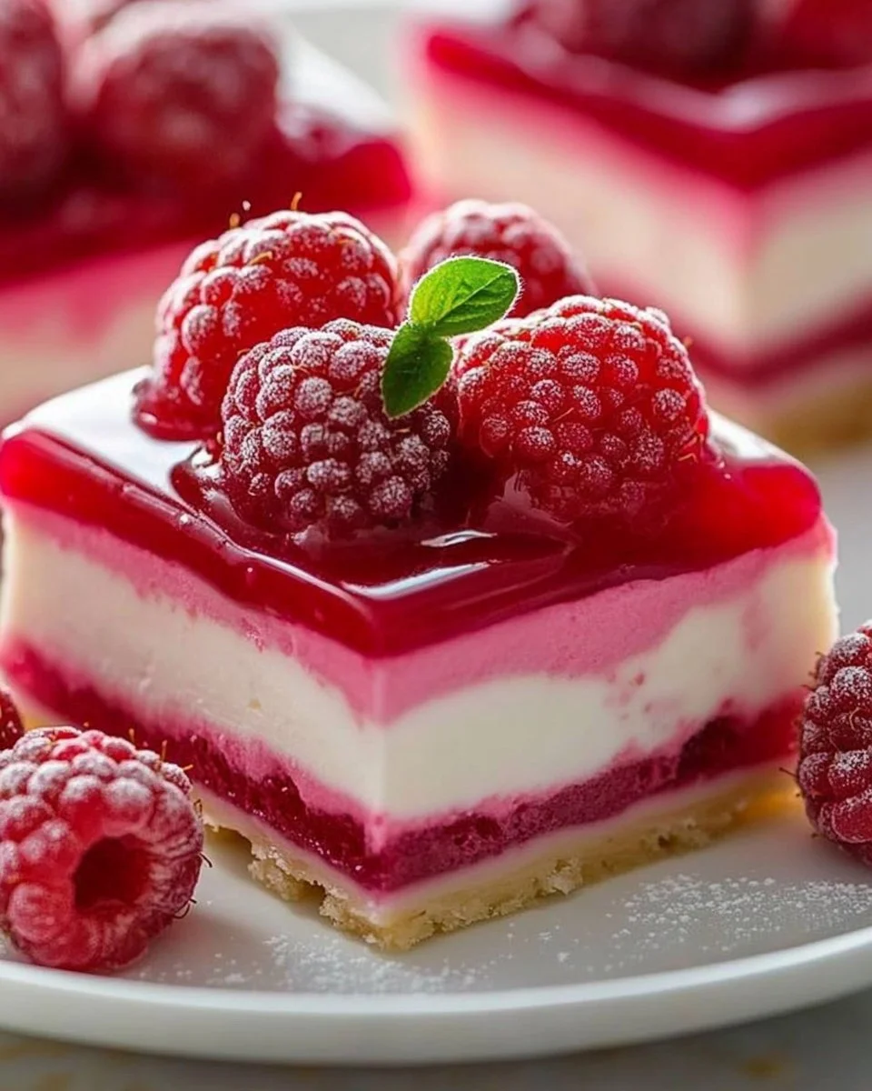 Fresh Raspberry Mousse Dessert