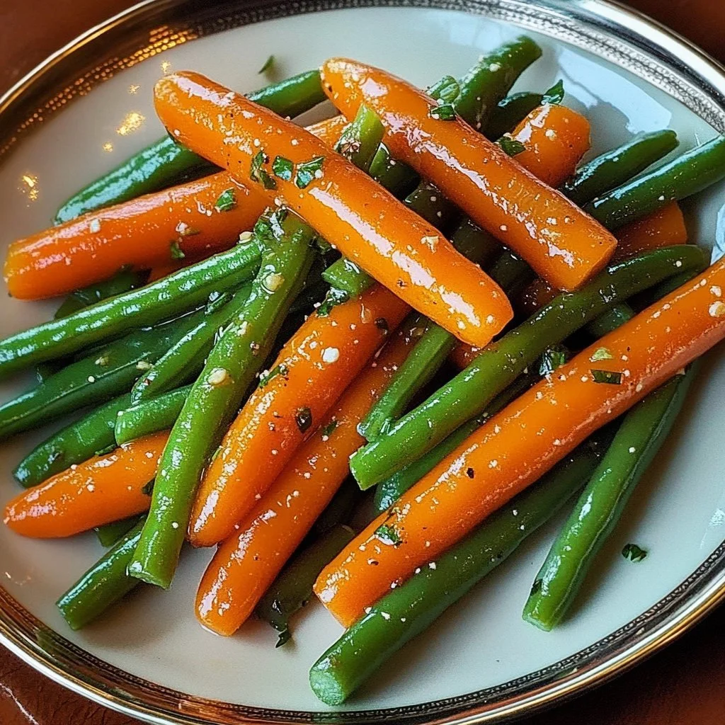 Honey Glazed Carrots & Green Beans