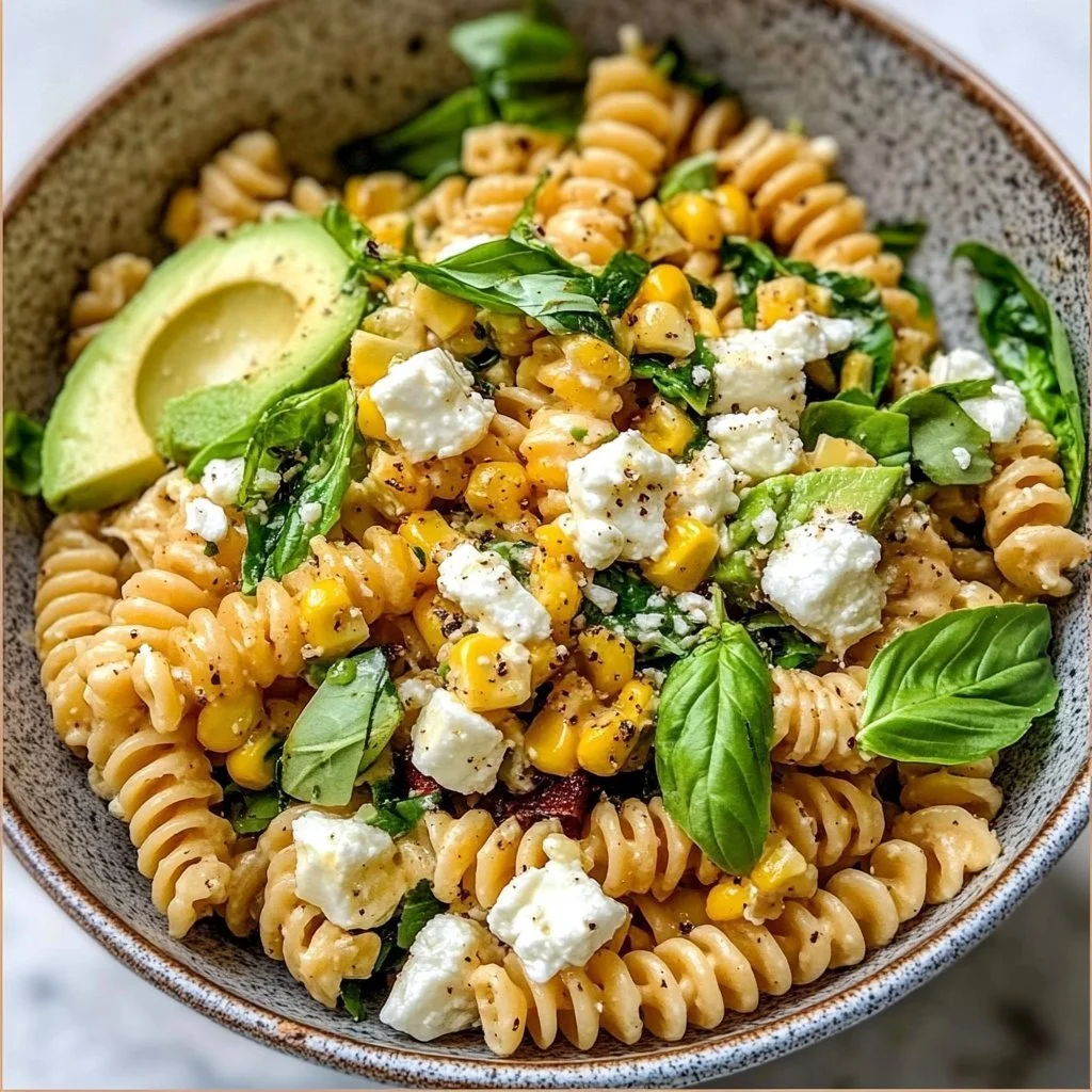 Juicy Street Corn Pasta Salad