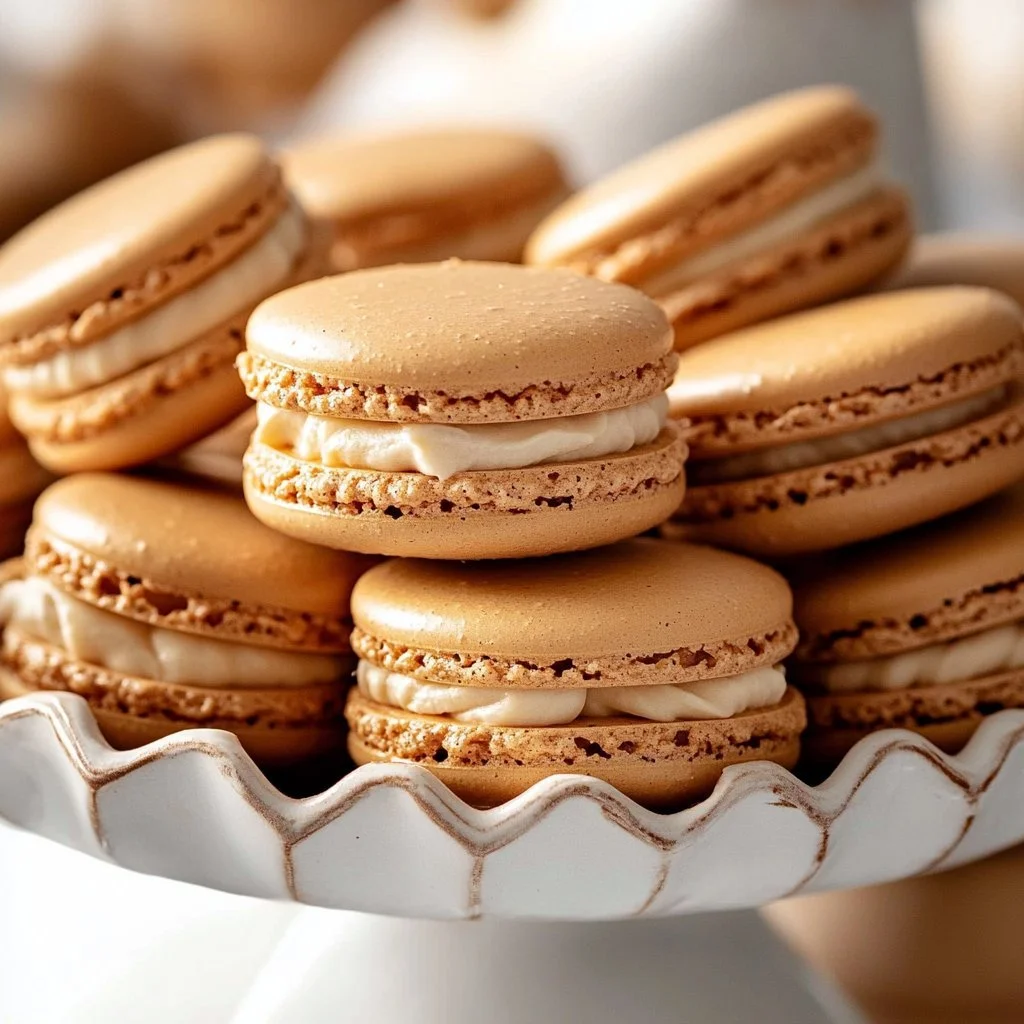Pumpkin Pie Macarons