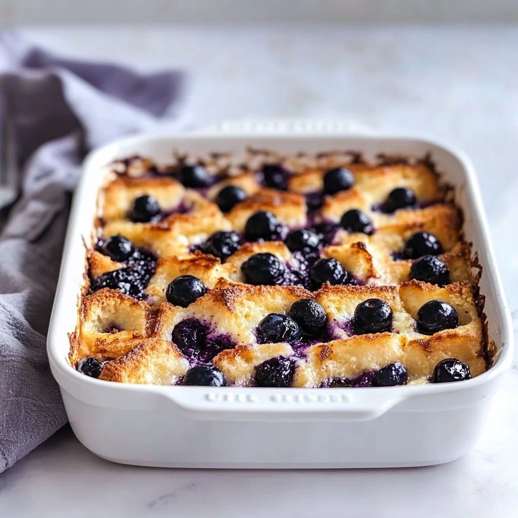 Quick Blueberry French Toast Casserole