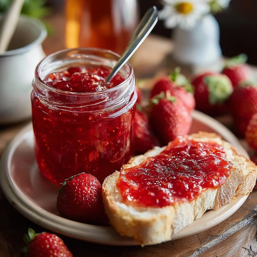 Rhubarb and Strawberry Jam