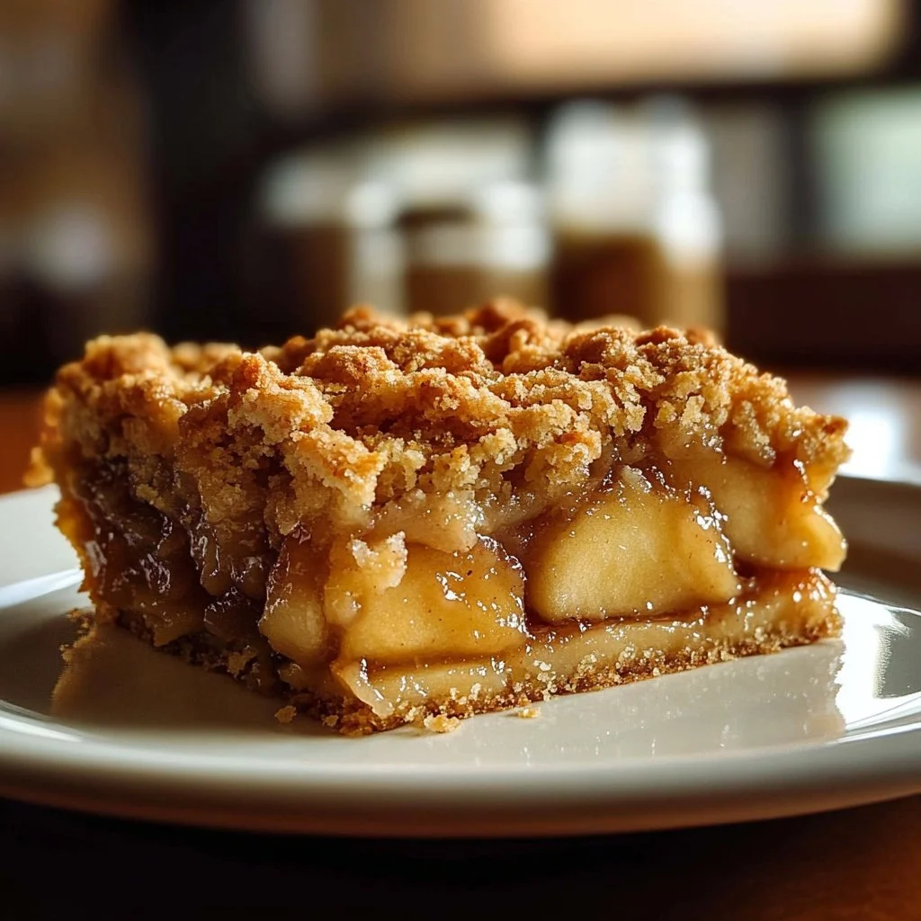 Salted Caramel Apple Crumble Bars