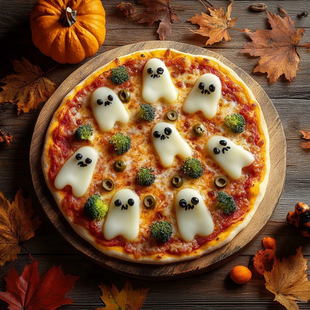 Spooky Cemetery Flatbread Pizza