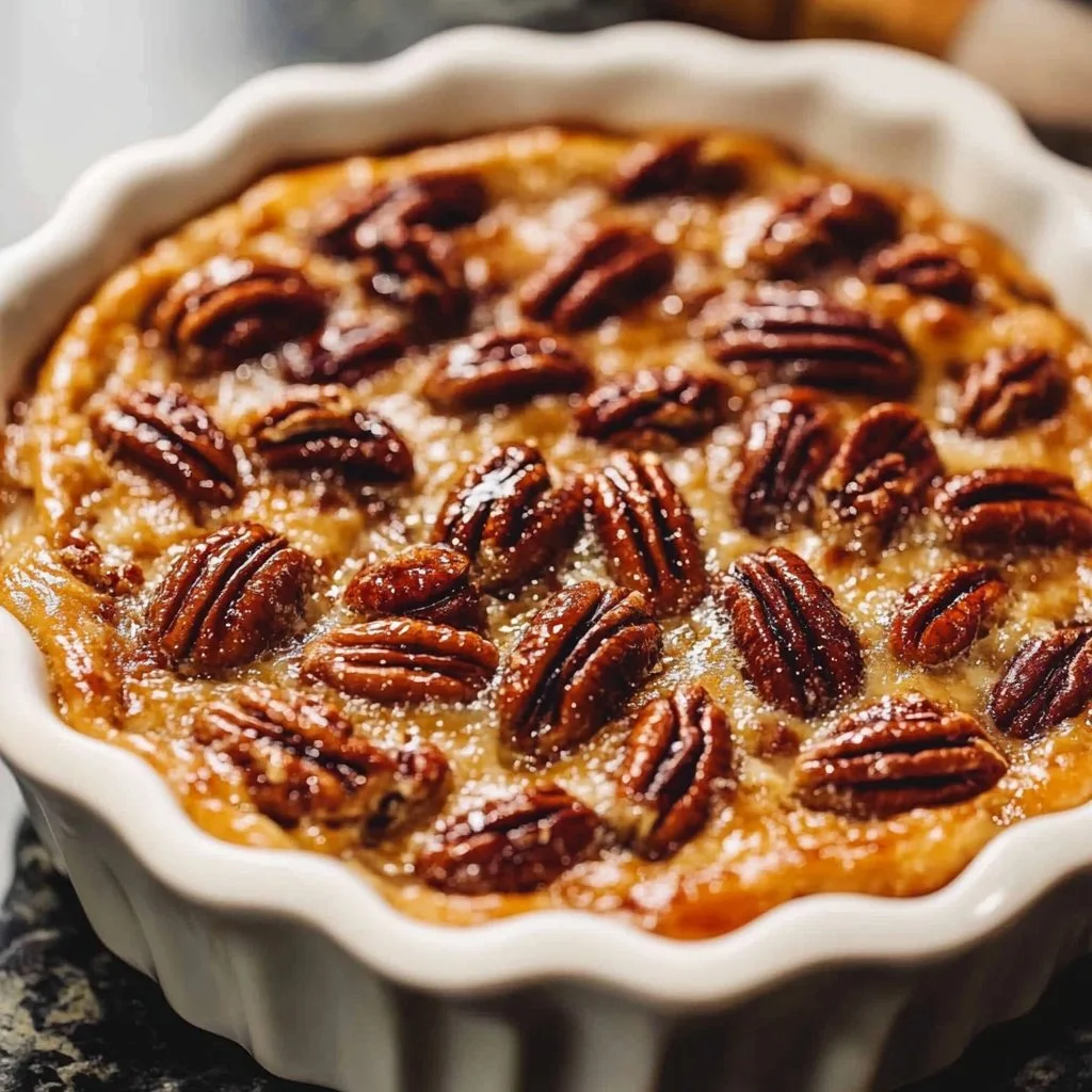Sticky Sweet Potato Casserole with Maple Pecan