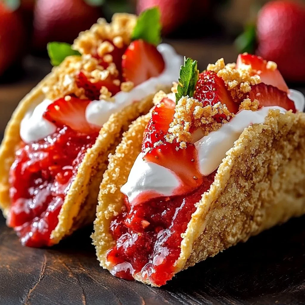 strawberry-crunch-cheesecake-tacos-2025-10-01-131309 Delicious strawberry cheesecake tacos with a crunchy topping