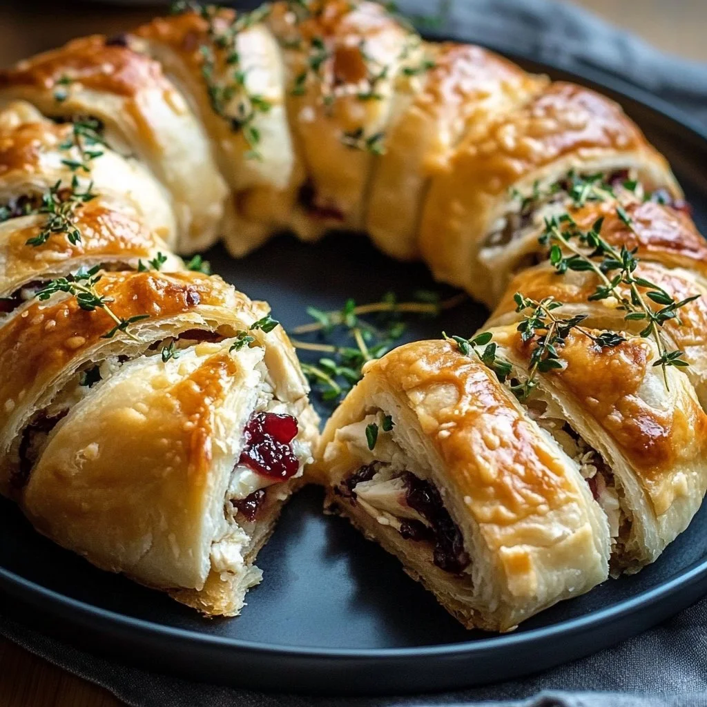 Turkey Cranberry Crescent Ring