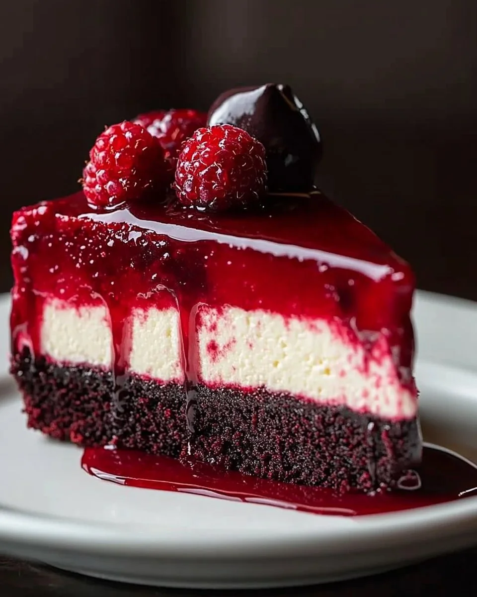 Vampire Bite Red Velvet Cheesecake