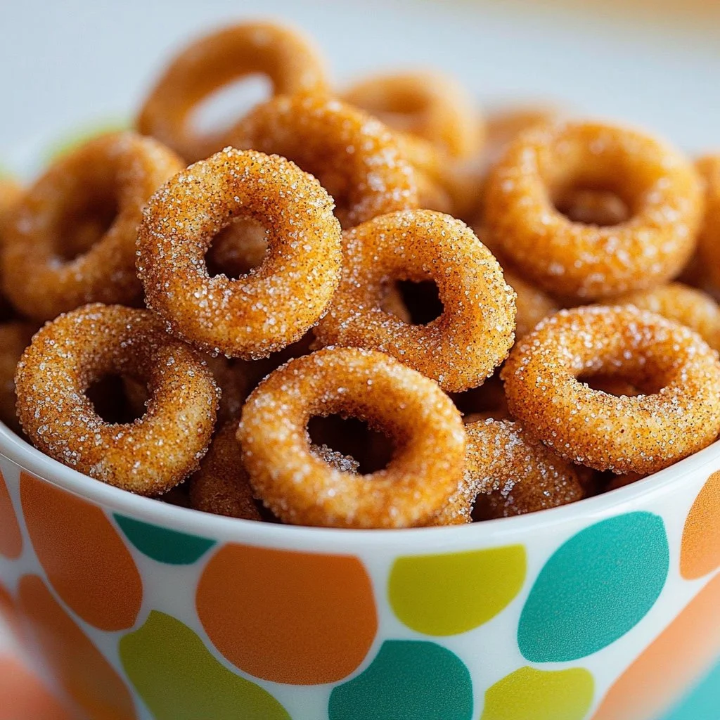 Mini Donut Hot Buttered Cheerios