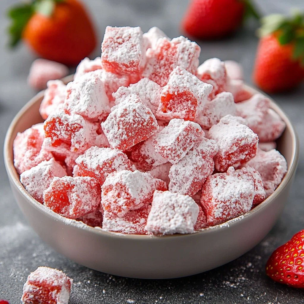 Strawberry Shortcake Puppy Chow