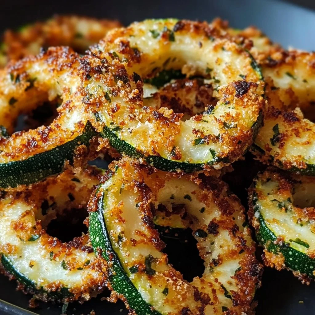 Baked Parmesan Zucchini Rings
