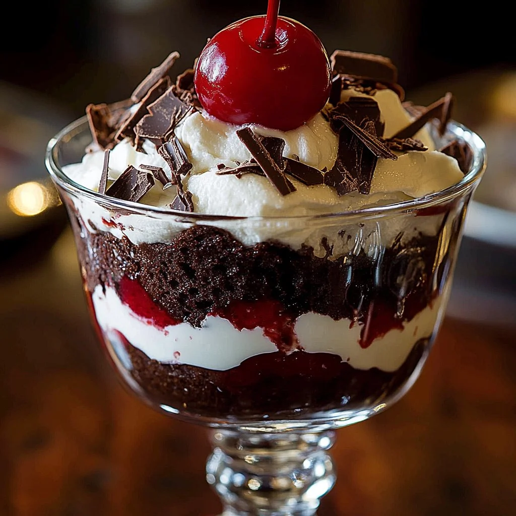 Best Layered Black Forest Trifle