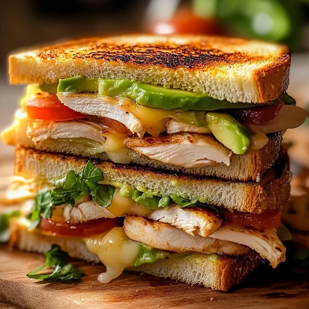 Chicken Avocado Melt Sandwich